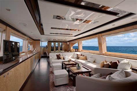Horizon E84 Luxury Yacht Virginia Interior — Yacht Charter And Superyacht