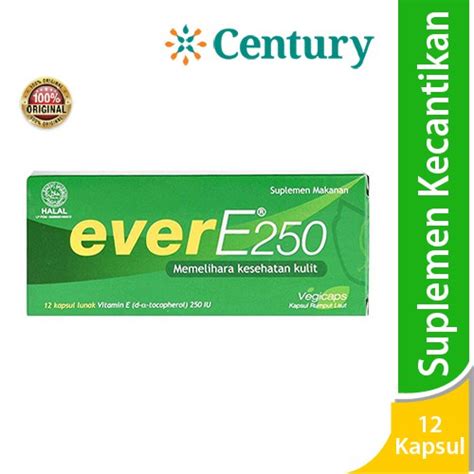 Jual Ever E 250 12 Kapsul Suplemen Vitamin E Shopee Indonesia