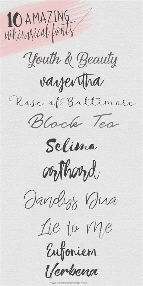 It embodies both hand lettering and signature style handwriting elements. 10 Whimsical Fonts | Best cursive fonts, Free script fonts