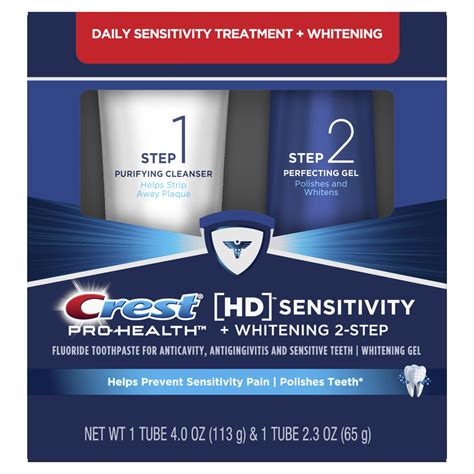 Crest Hd Sensitive Whitening Two Step Toothpaste Ingredients