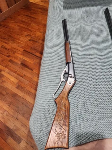 Nice Vintage Daisy Red Ryder Bb Gun Rifle Plymouth Mi Oak Stock