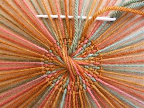 Circular Weaving Close Up Picture Weaving Projects Knitting Projects