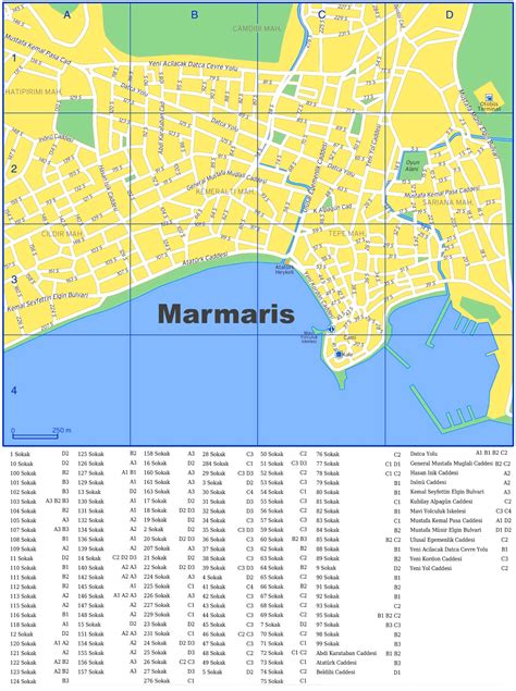 Marmaris Street Map