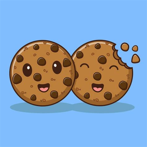 dibujos animados de galletas de chocolate ilustración de dibujos animados vectoriales imágenes
