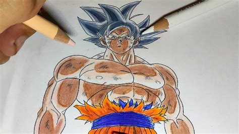 Cómo Colorear A Goku Ultra Instinto Dominado Paso A Pasohow To Draw