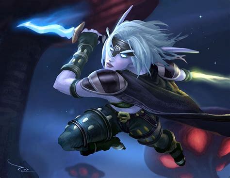 Female Night Elf Rogue I Have Of These On An Rp Server Love Rping Can Concentrate On A Story