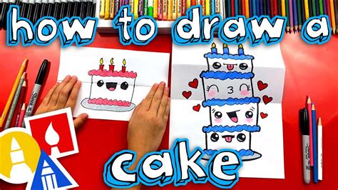 How To Draw A Birthday Cake Tower Folding Surprise Ocuk Geli Imi Ocuk E Itimi Ocuk