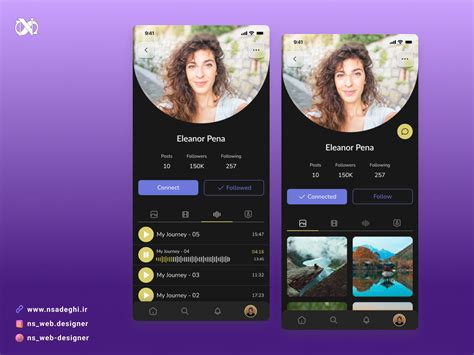 User Profile Daily Ui 006 By Nader Sadeghi On Dribbble