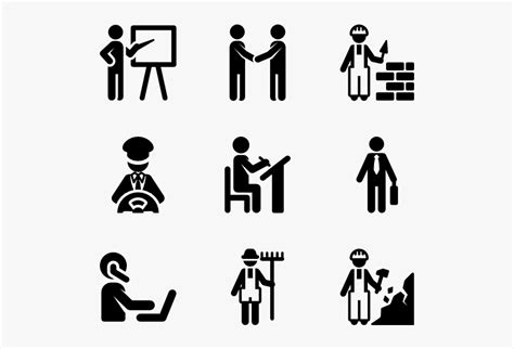 Professions Clipart Black And White Hd Png Download Transparent Png