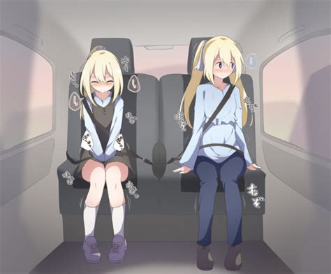 Two Blond Sisters Desperate To Pee While Stuck In Traffic Watakarashi 1 Omorashi Doujins
