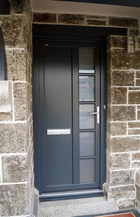 Pebble Grey Composite Windows Complements Anthracite Grey Doors In