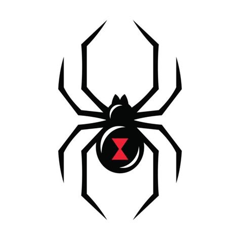Black Widow Logo Vector Black Widow Symbol Vector Image