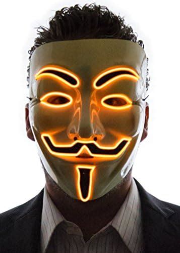 Neon Nightlife Light Up V For Vendetta Anonymous Led Mask Guy Fawkes