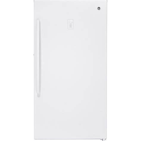 Ge Garage Ready 173 Cu Ft Frost Free Upright Freezer In White