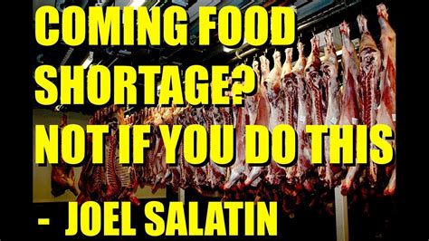 And that could trigger a global shortages and economic shockwaves. (ENCORE) Coming Food Shortage Not if You Do This! | Joel ...