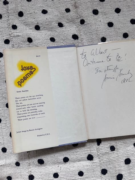 Vintage Signed Rare Love Poems By Sonia Sanchez First Edition 1973