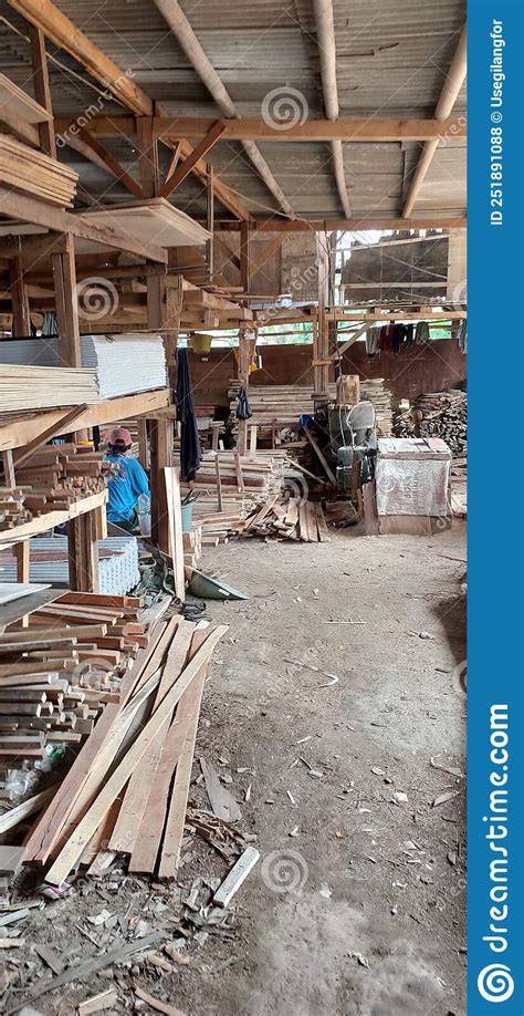 Woodworking Place In Indonesia Stock Photo Image Of Manual Equipment