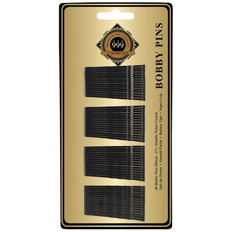 Premium Pin Company 999 2 Bobby Pins Black 60pk