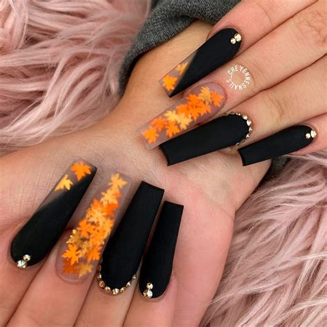 Stylish Belles — Cutemanicureposts Cute Long Black Fall Nails