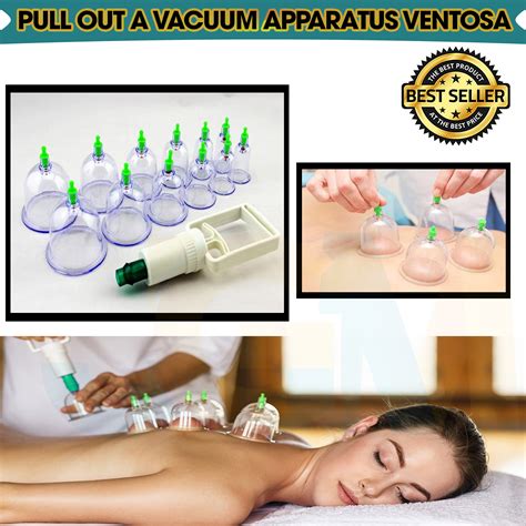 Ventosa 12pcs Cupping Self Treatment Traditional Ventosa Pull Out A Vacuum Apparatus Body