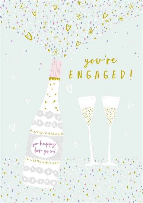 jessica hogarth you re engaged champagne bottle card sartorial jce