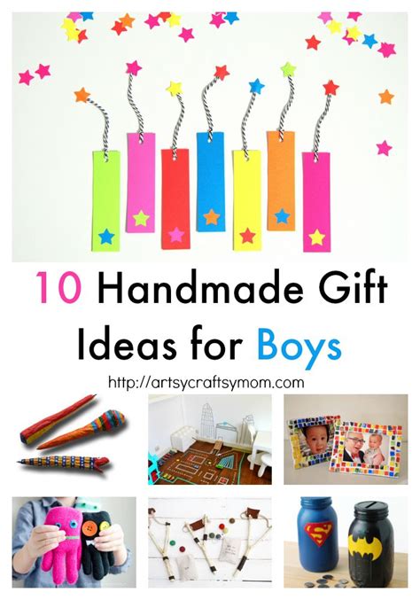 It the best gift for a friend, mother, father, sister, brother. 10 Handmade Gift Ideas for Boys - Artsy Craftsy Mom