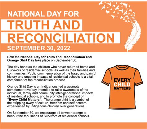 This National Day For Truth And Reconciliation I Orange Shirt Day September 30 2022 The