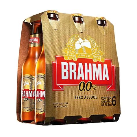 Cerveja Brahma Zero 355ml Long Neck Pack C6