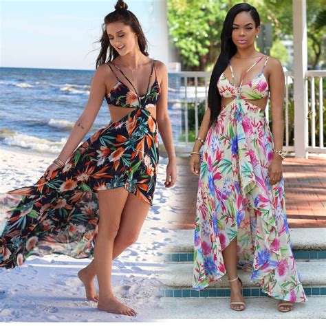Kakaforsa Women S Sexy Beach Cover Up Pareos Floral Bikini Cover Ups Plus Size Chiffon Long