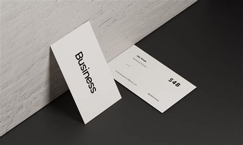 5 White Business Card Mockup Pack Print Templates Creative Market