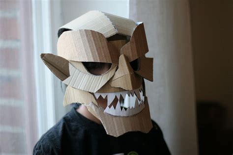 Mask Cardboard Costume Cardboard Mask Cardboard Art