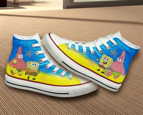 Shoes Converse Hand Painted Spongebob Spongebob T Ideas