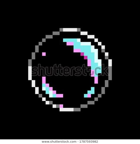 Pixel Bubble Ball Vector Illustration Pixel Stock Vector Royalty Free