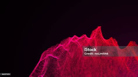 Loopable Abstract Particle Background 3d Render With Depth Of Field