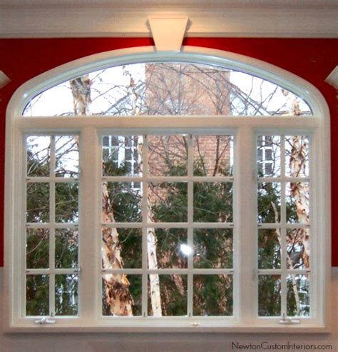 The high arch definitely filled. Eyebrow Window Treatments - Newton Custom Interiors