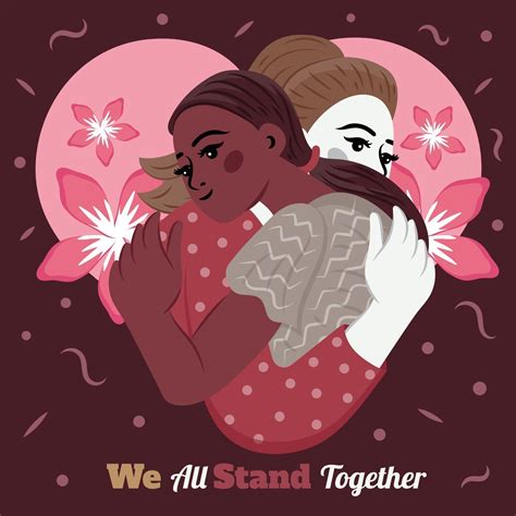 We All Stand Together Illustration Template 2379997 Vector Art At Vecteezy