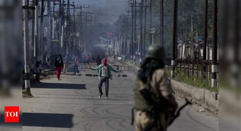Clashes Across Kashmir Valley On Day Two Of Curfew India News Times