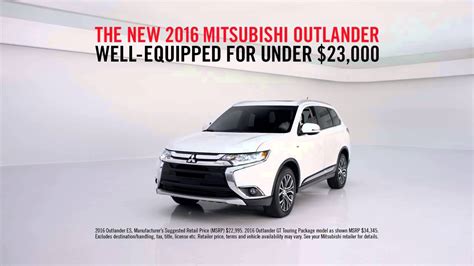 2016 Mitsubishi Outlander “quiet” Tv Commercial Youtube