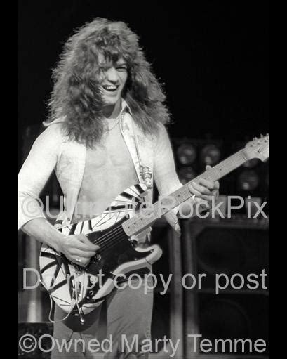 Black And White Photos Of Eddie Van Halen Of Van Halen In 1978
