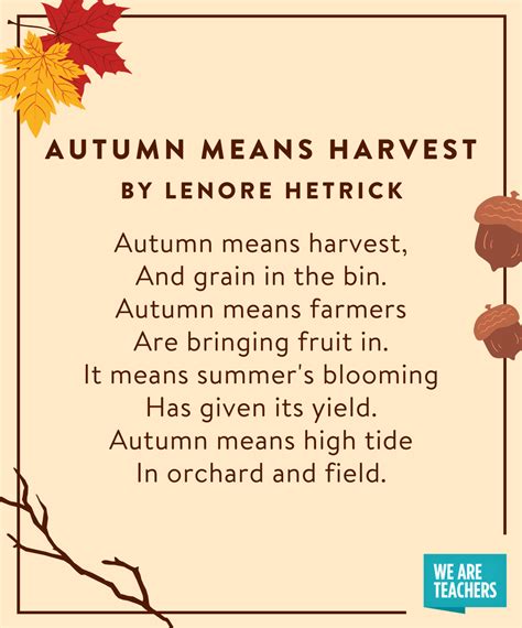 33 Cozy Fall Poems For Students Of All Ages Todayheadline