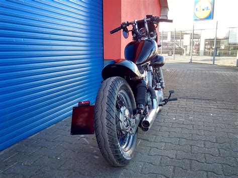 Click on each picture to make larger. Yamaha XV250 / XV125 Virago Cafe Bobber custom bike ...