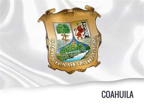 Mexican State Coahuila Flag Stock Illustration Illustration Of