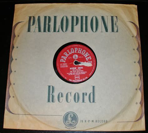 WOLFEES GRAMOPHONE ROCKING SHOES THE KING BROTHERS PARLOPHONE 78RPM