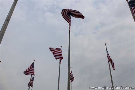 Flags In The Flag Plaza At Liberty State Park In Jersey City New
