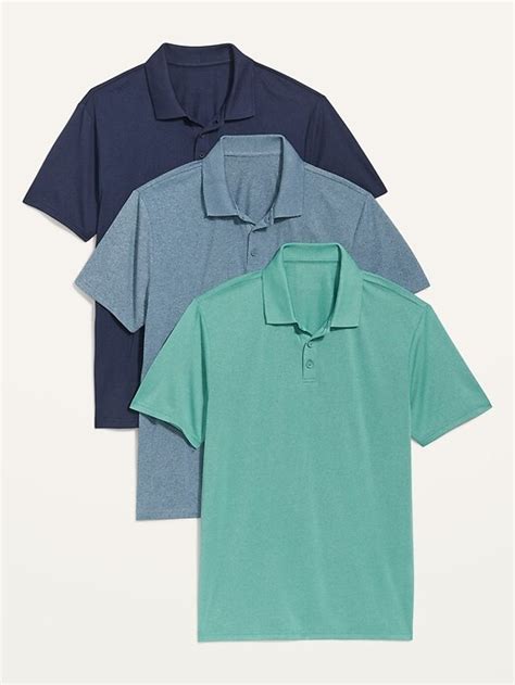 Old Navy Go Dry Cool Odor Control Core Polo Shirt 3 Pack For Men