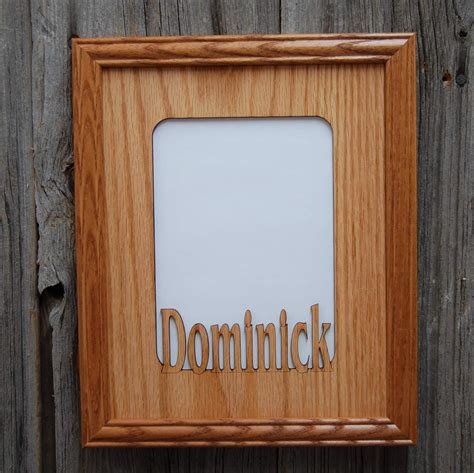 Personalized Name Picture Frame Holds 8x10 Photo Handmade