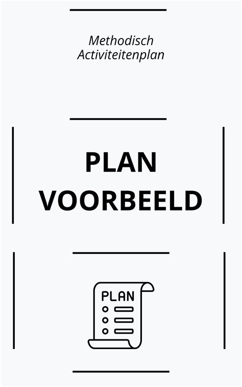 Methodisch Activiteitenplan Voorbeeld