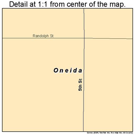 Oneida Kansas Street Map 2052900