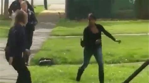 Man Refuses To Stop A Running Woman During Police Chase
