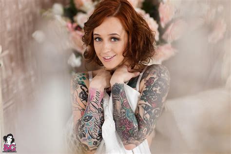 janesinner suicide suicide girls tattoo smiling redhead wallpapers hd desktop and mobile